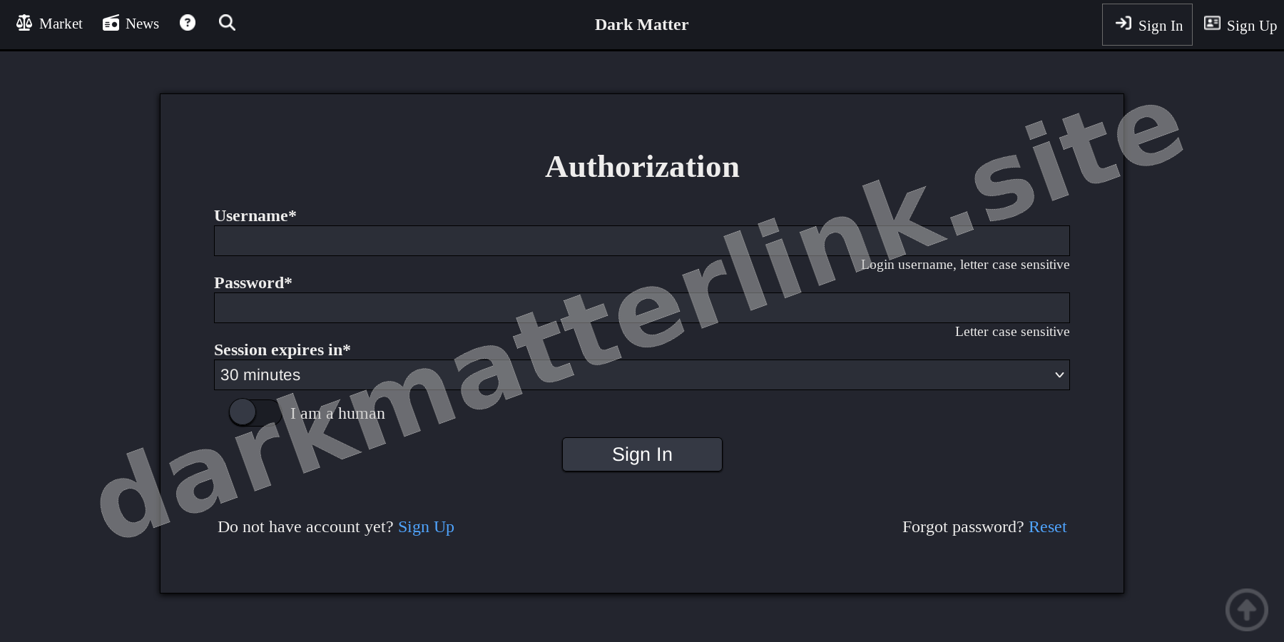 User Login Interface